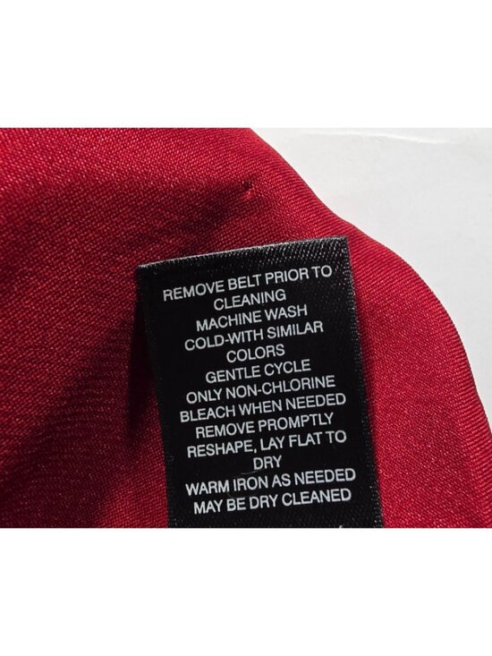 Sleeveless Dress Red Size 10 career office lined white house black market - Picture 5 of 12